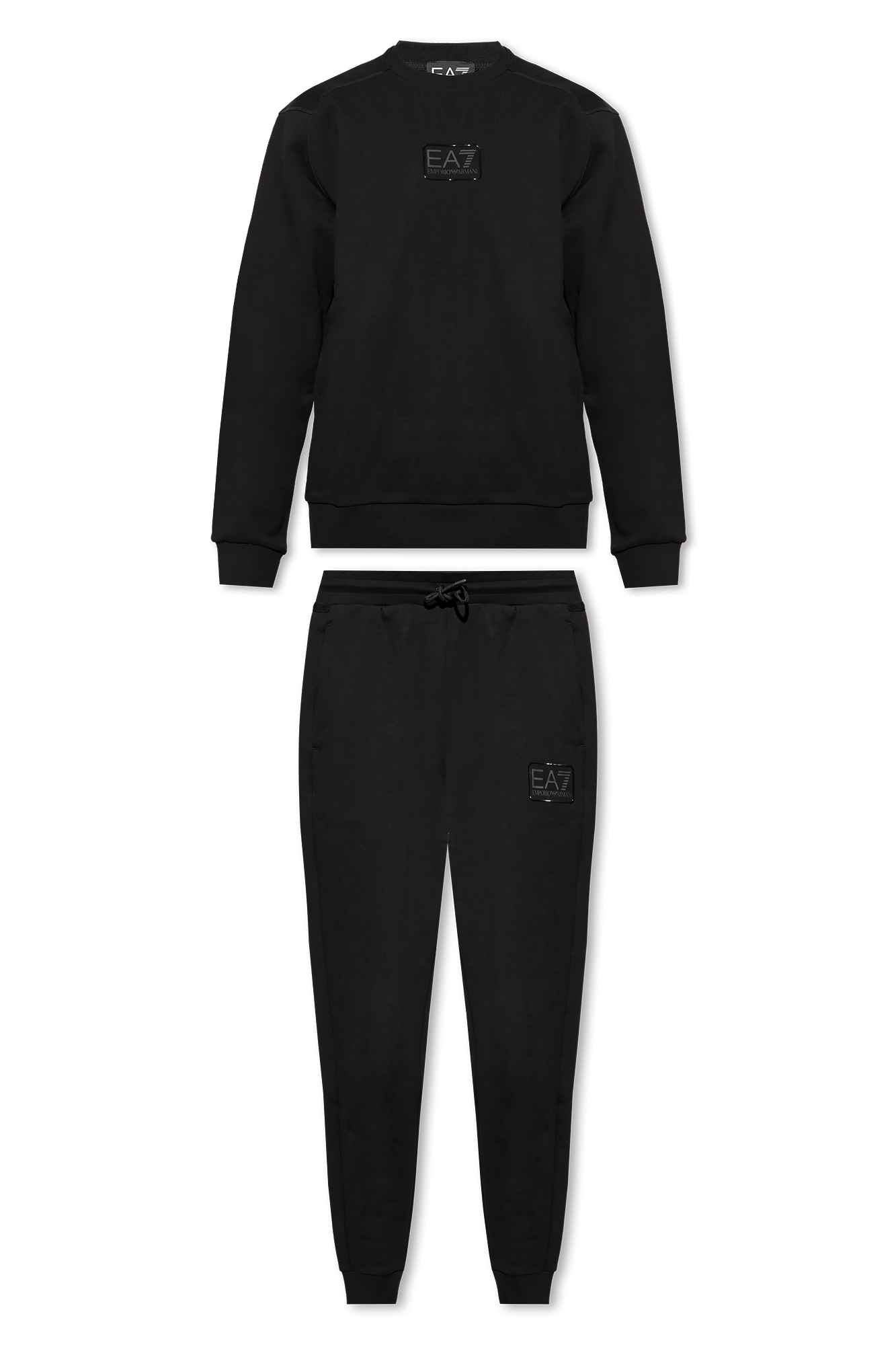 Black Sweatshirt sweatpants set EA7 Emporio Armani Vitkac France